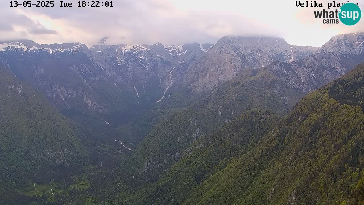 Valle Kamniška Bistrica | webcam Velika Planina