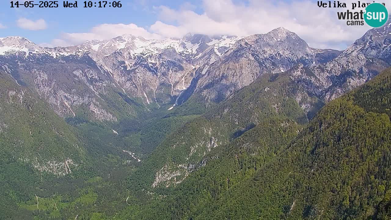 Dolina Kamniške Bistrice | Spletna kamera Velika Planina