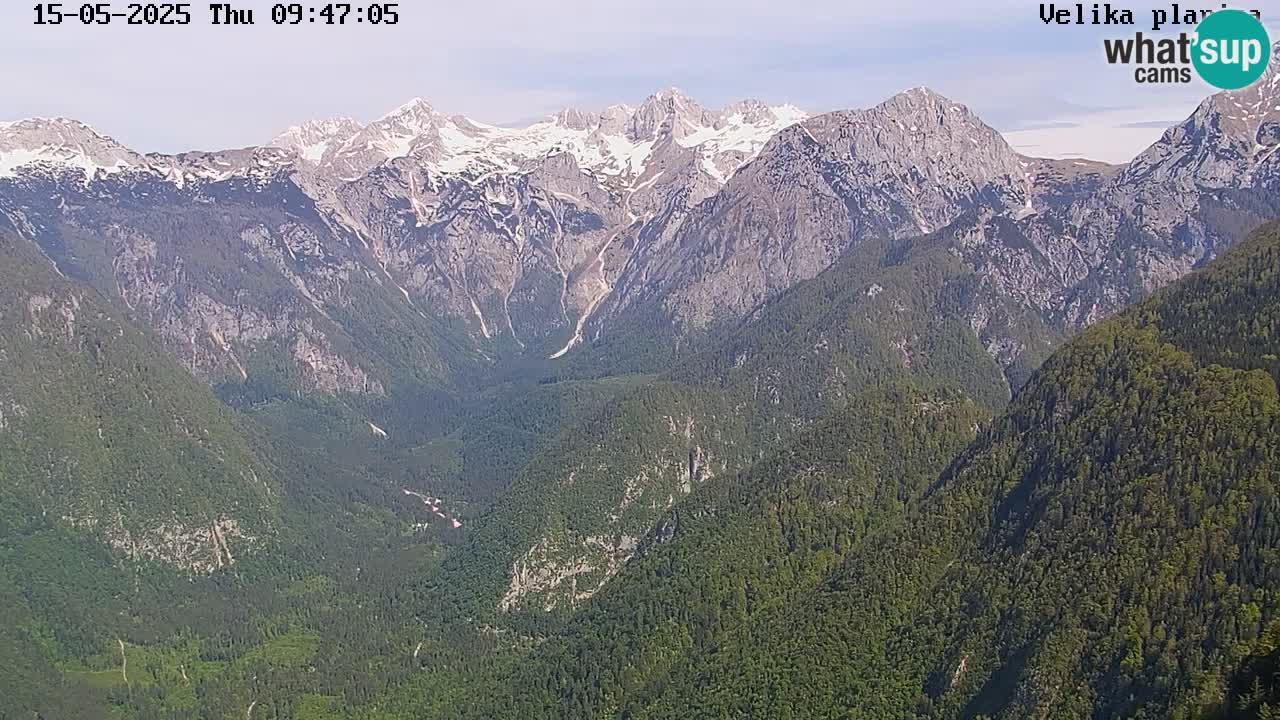 Valle Kamniška Bistrica | webcam Velika Planina