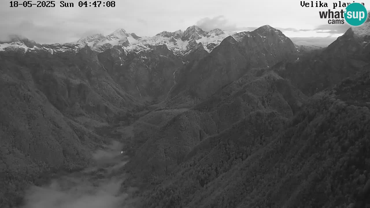 Valle Kamniška Bistrica | webcam Velika Planina