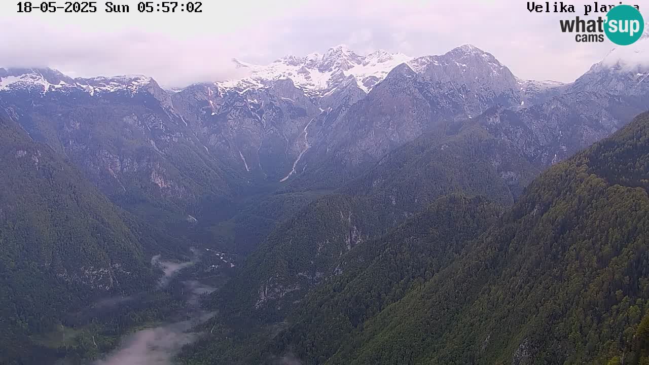 Dolina Kamniške Bistrice | Spletna kamera Velika Planina