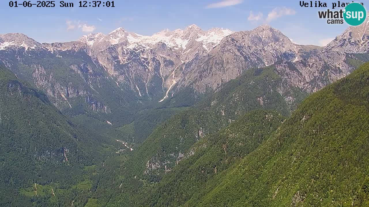 Vallée Kamniška Bistrica | webcam Velika Planina
