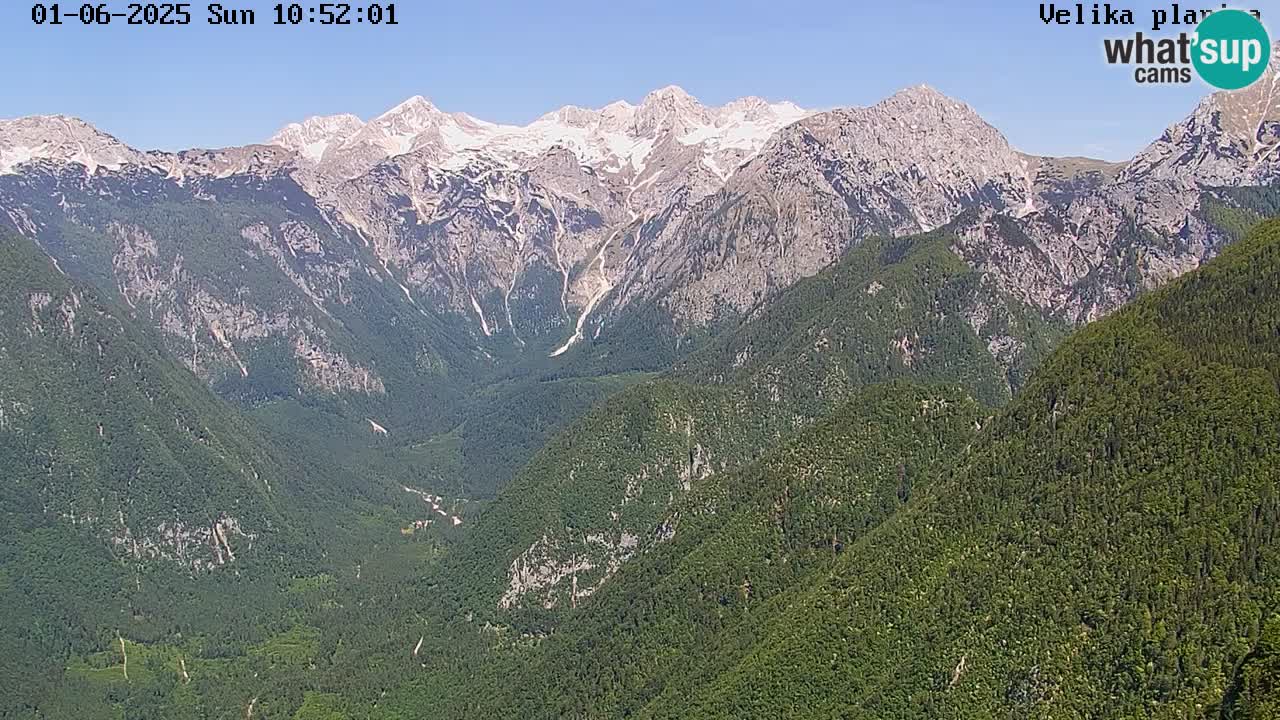 Vallée Kamniška Bistrica | webcam Velika Planina