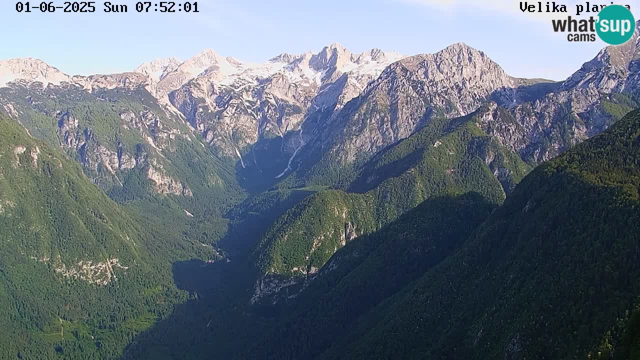 Valley Kamniške Bistrice | Webcam live Velika Planina