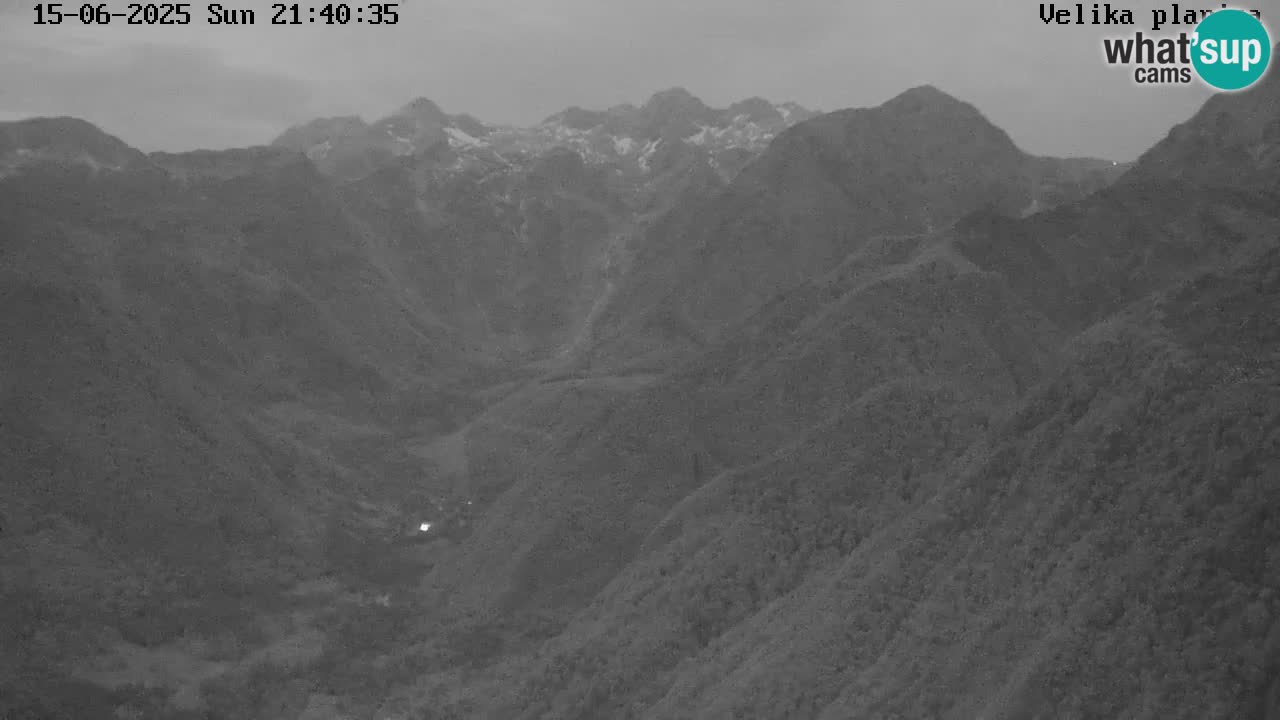 Valle Kamniška Bistrica | Webcam Velika Planina