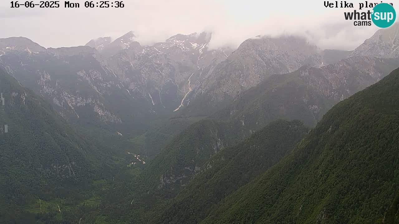 Valley Kamniške Bistrice | Webcam live Velika Planina