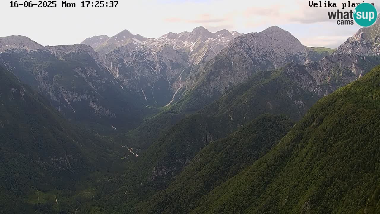 Valle Kamniška Bistrica | Webcam Velika Planina