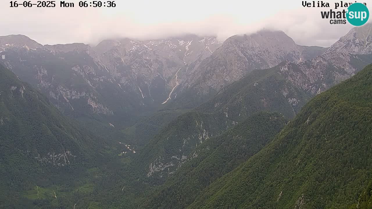 Valle Kamniška Bistrica | webcam Velika Planina