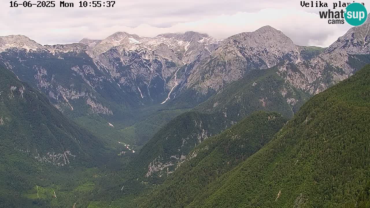 Valle Kamniška Bistrica | Webcam Velika Planina