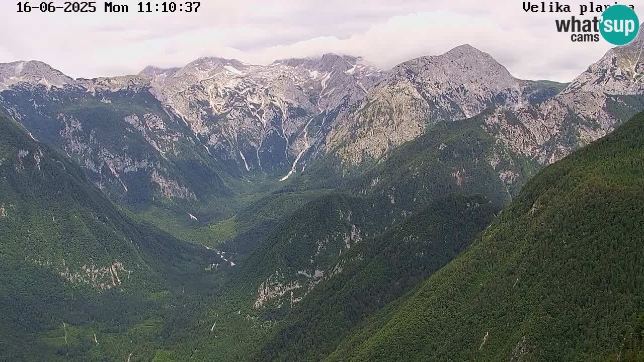 Valle Kamniška Bistrica | webcam Velika Planina