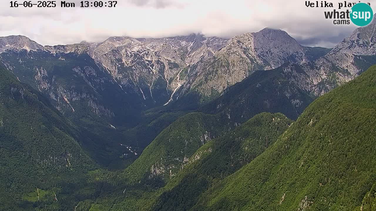 Dolina Kamniške Bistrice | Spletna kamera Velika Planina