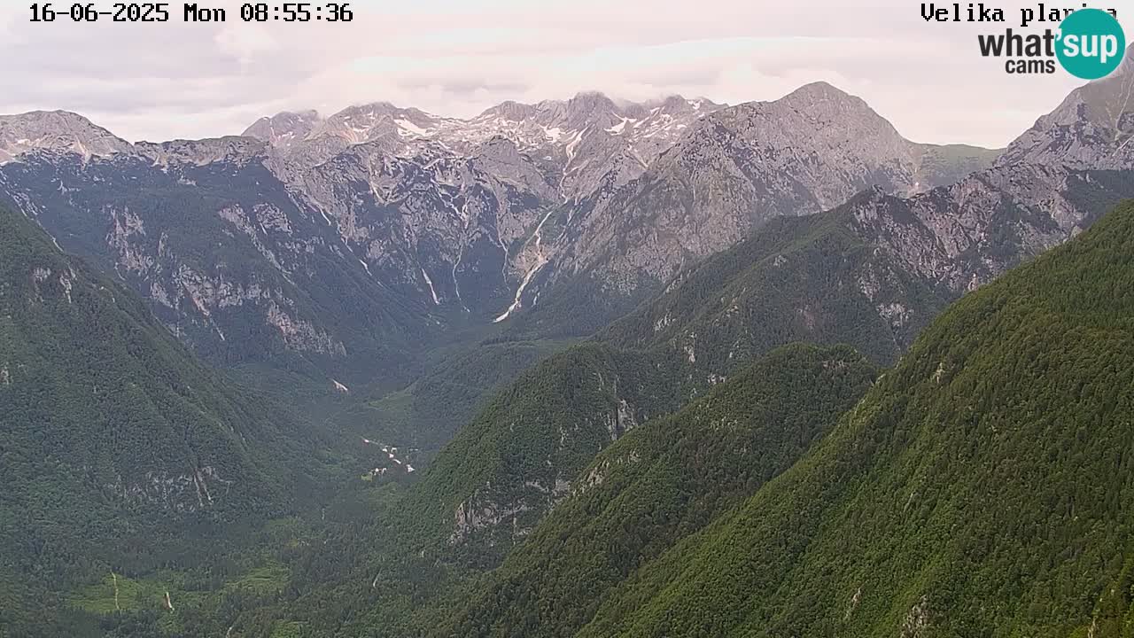Vallée Kamniška Bistrica | webcam Velika Planina