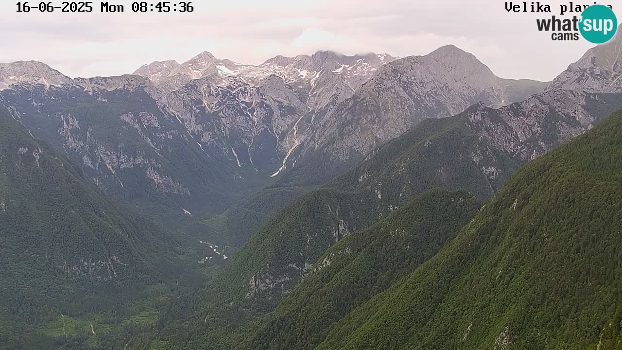 Valley Kamniške Bistrice | Webcam live Velika Planina