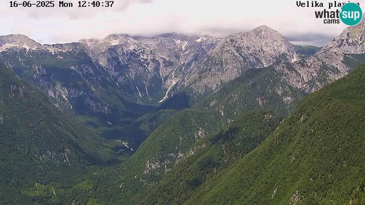 Valley Kamniške Bistrice | Webcam live Velika Planina