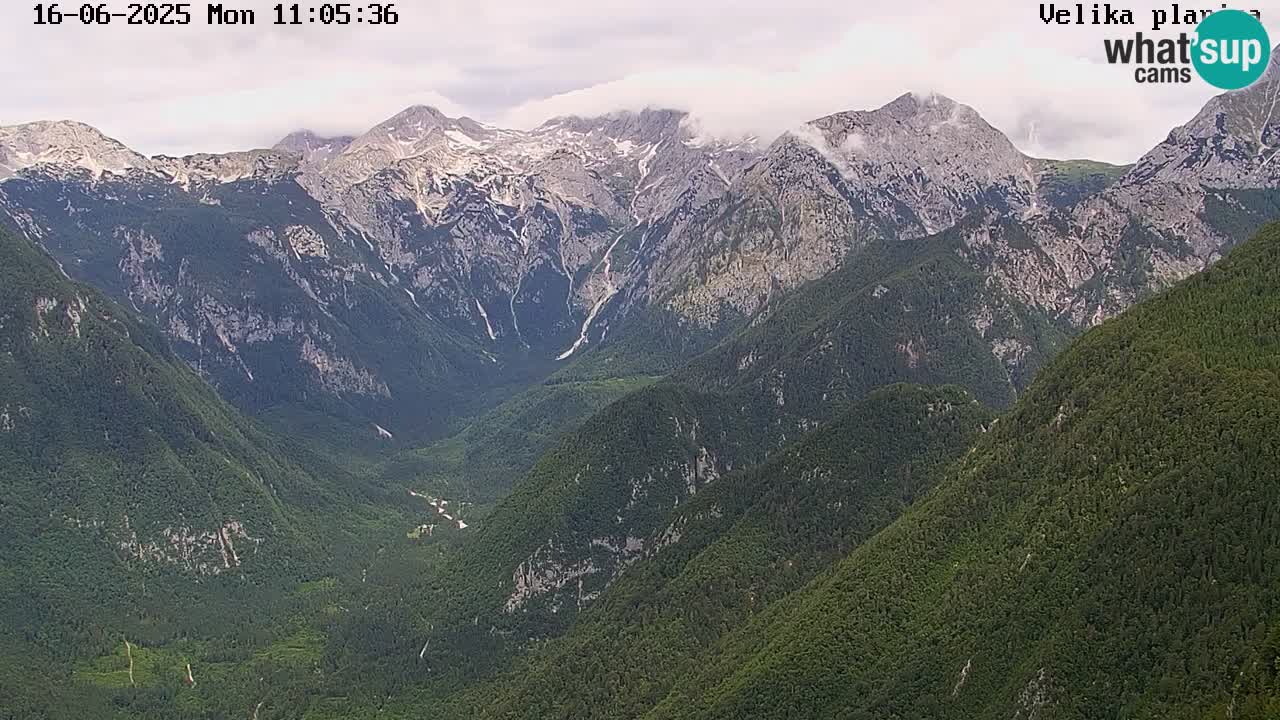 Dolina Kamniške Bistrice | Spletna kamera Velika Planina