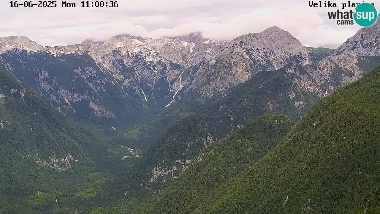 Vallée Kamniška Bistrica | webcam Velika Planina