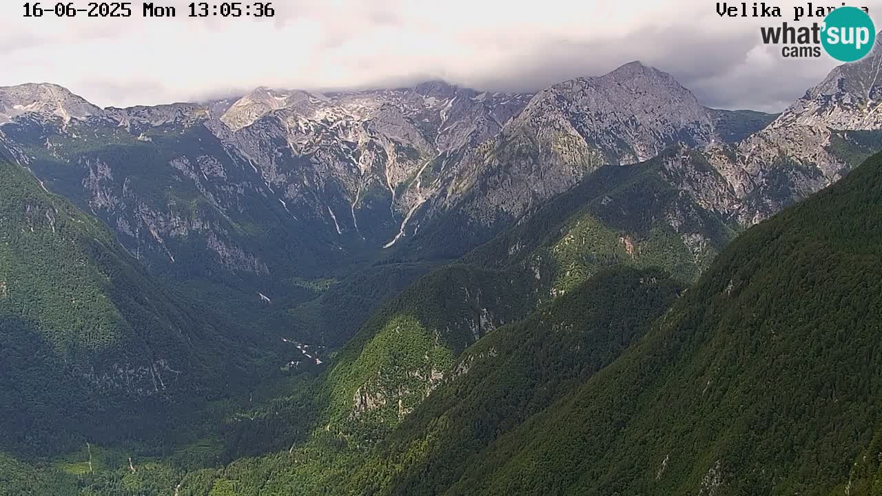 Valle Kamniška Bistrica | Webcam Velika Planina