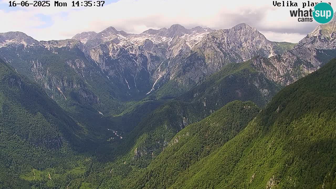 Valle Kamniška Bistrica | webcam Velika Planina