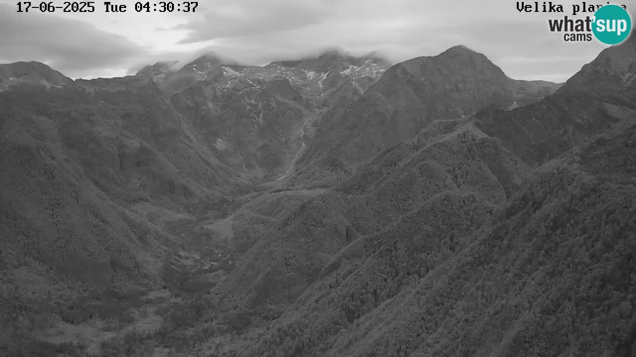 Valle Kamniška Bistrica | webcam Velika Planina