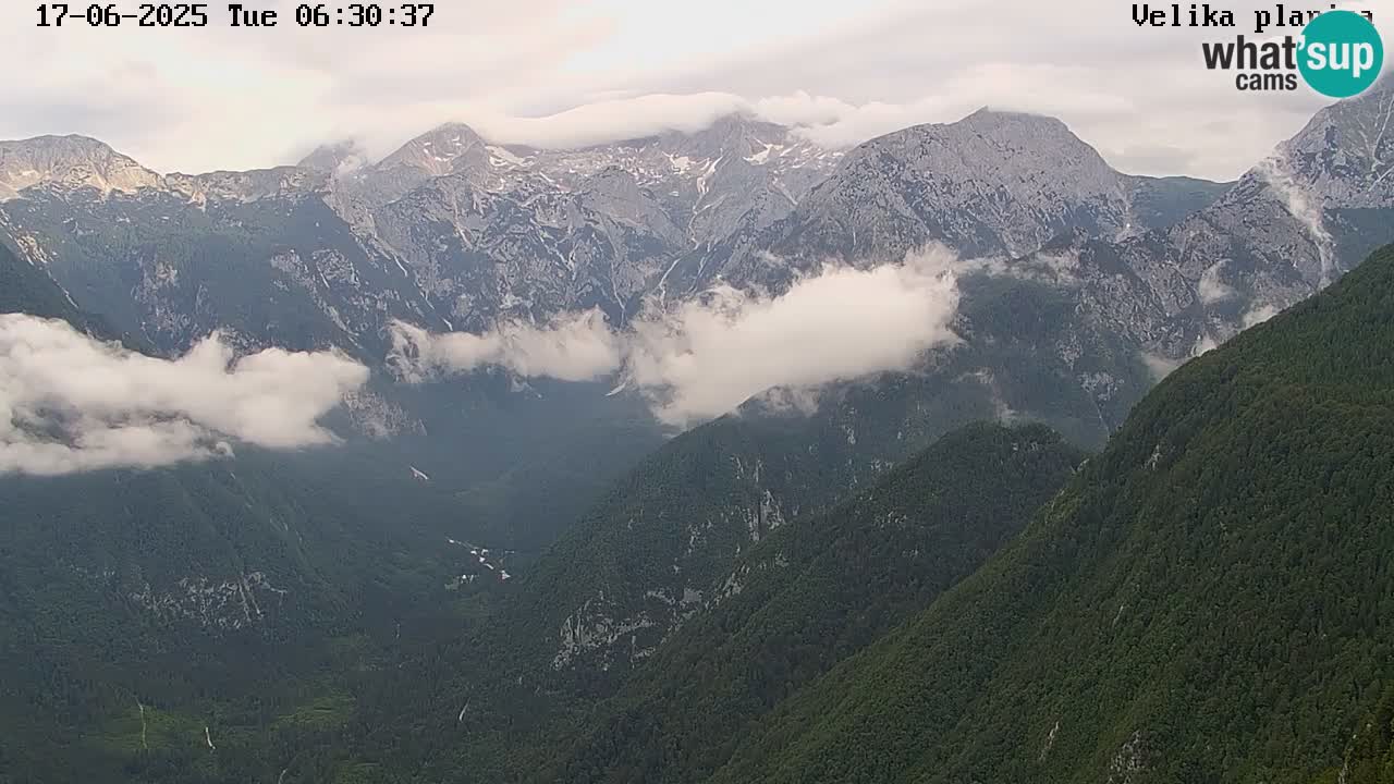 Valle Kamniška Bistrica | Webcam Velika Planina