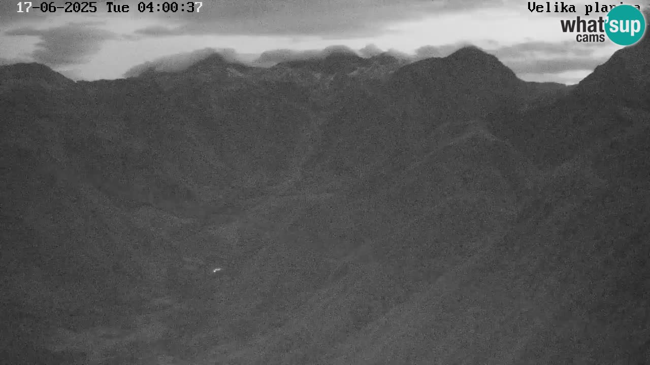Valle Kamniška Bistrica | webcam Velika Planina