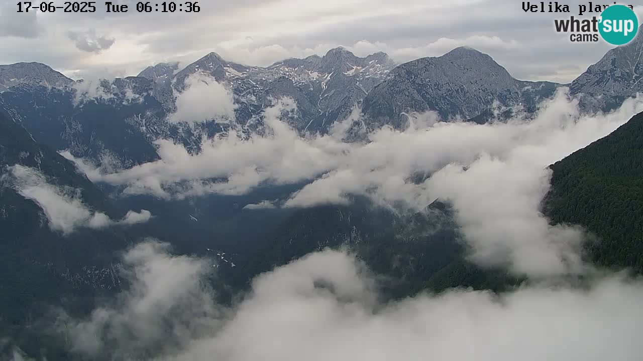 Valle Kamniška Bistrica | webcam Velika Planina