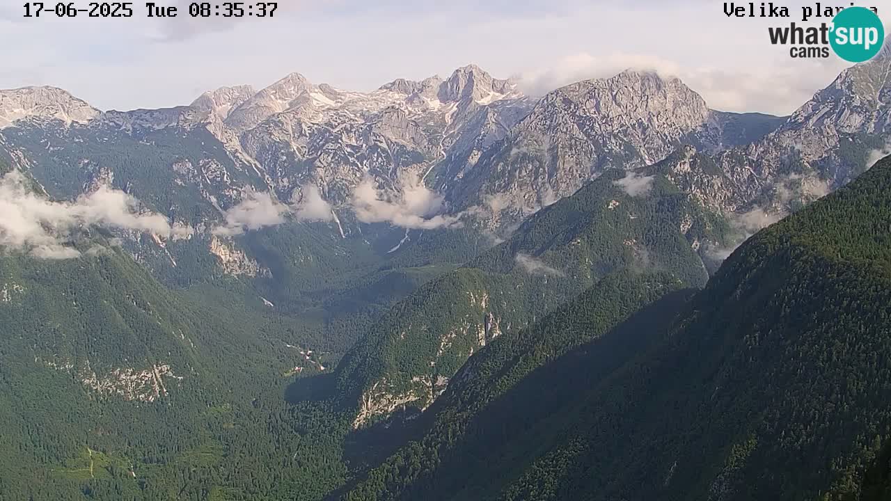 Dolina Kamniške Bistrice | Spletna kamera Velika Planina