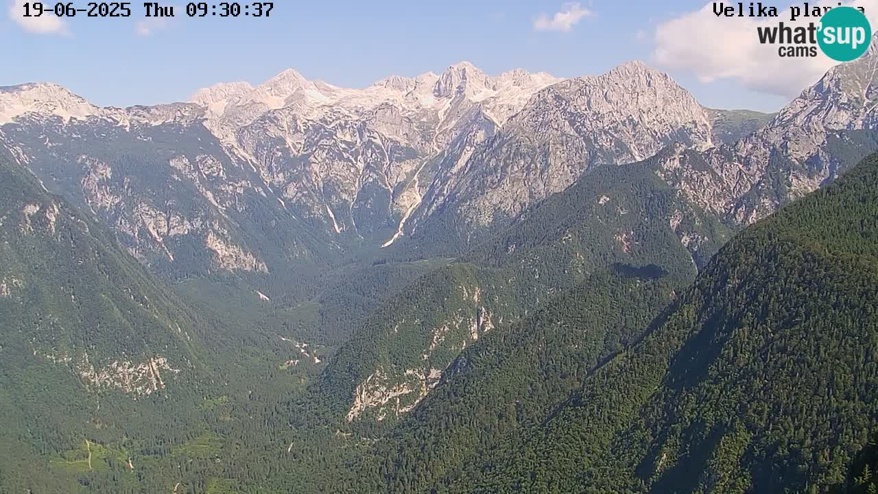 Valley Kamniške Bistrice | Webcam live Velika Planina