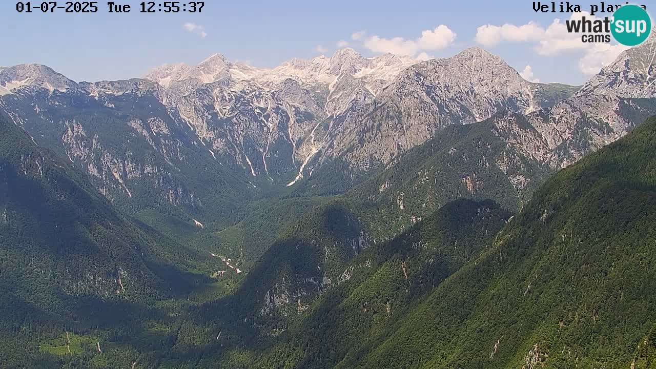 Valle Kamniška Bistrica | webcam Velika Planina