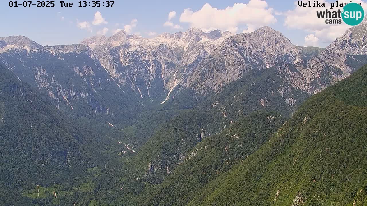 Dolina Kamniške Bistrice | Spletna kamera Velika Planina