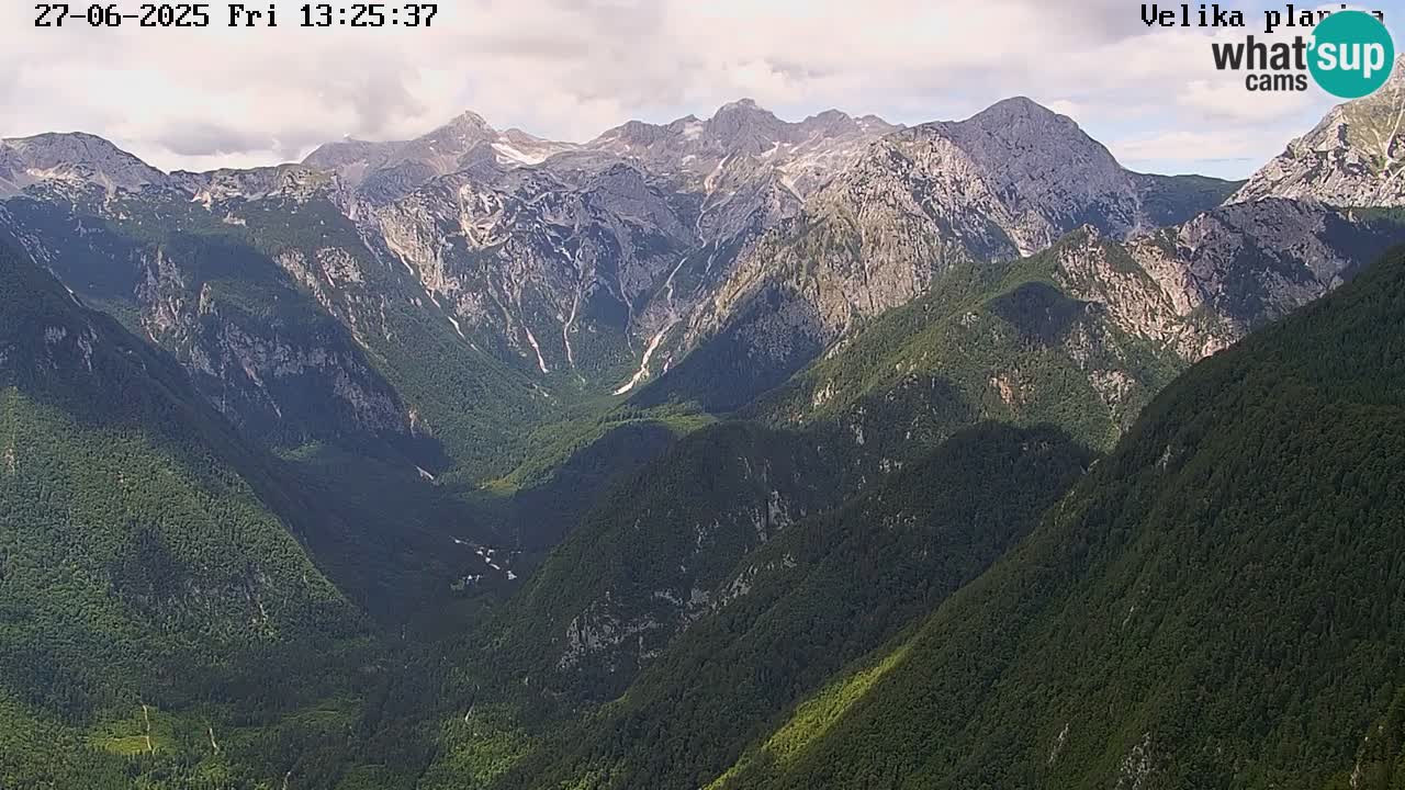 Dolina Kamniške Bistrice | Spletna kamera Velika Planina