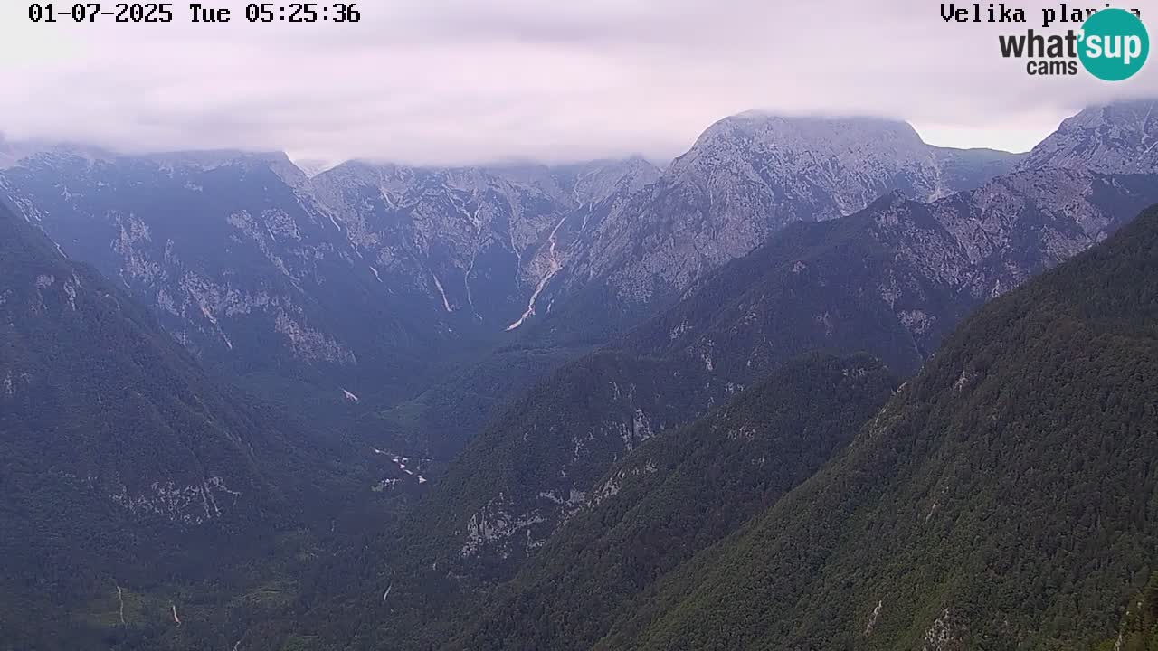 Vallée Kamniška Bistrica | webcam Velika Planina