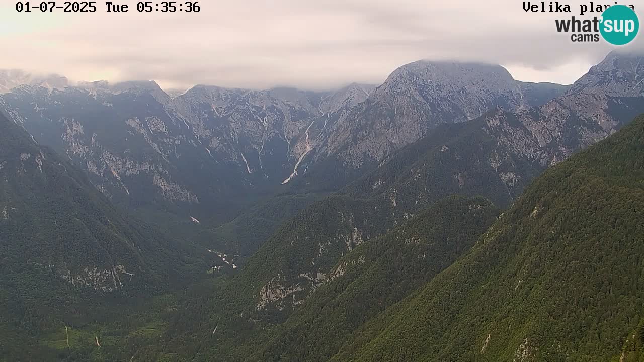 Dolina Kamniške Bistrice | Velika Planina web kamera