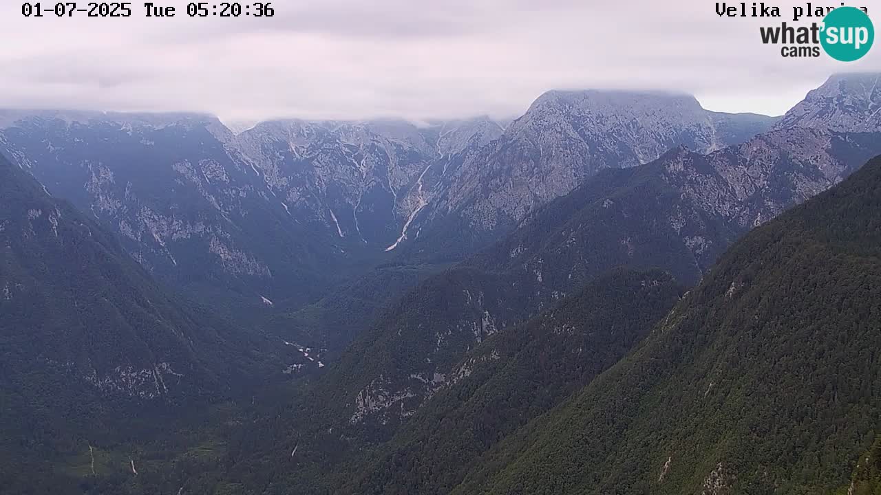 Valle Kamniška Bistrica | Webcam Velika Planina