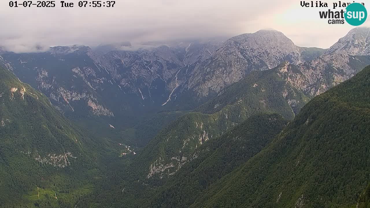 Valley Kamniške Bistrice | Webcam live Velika Planina