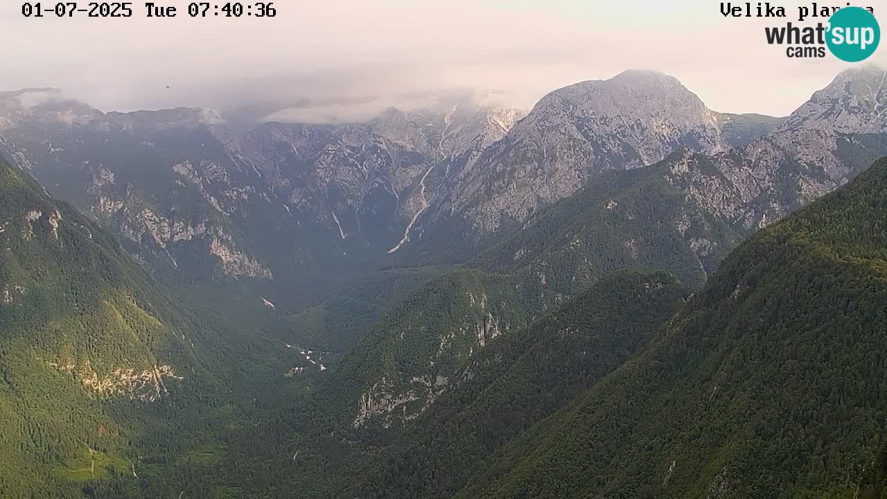 Valley Kamniške Bistrice | Webcam live Velika Planina