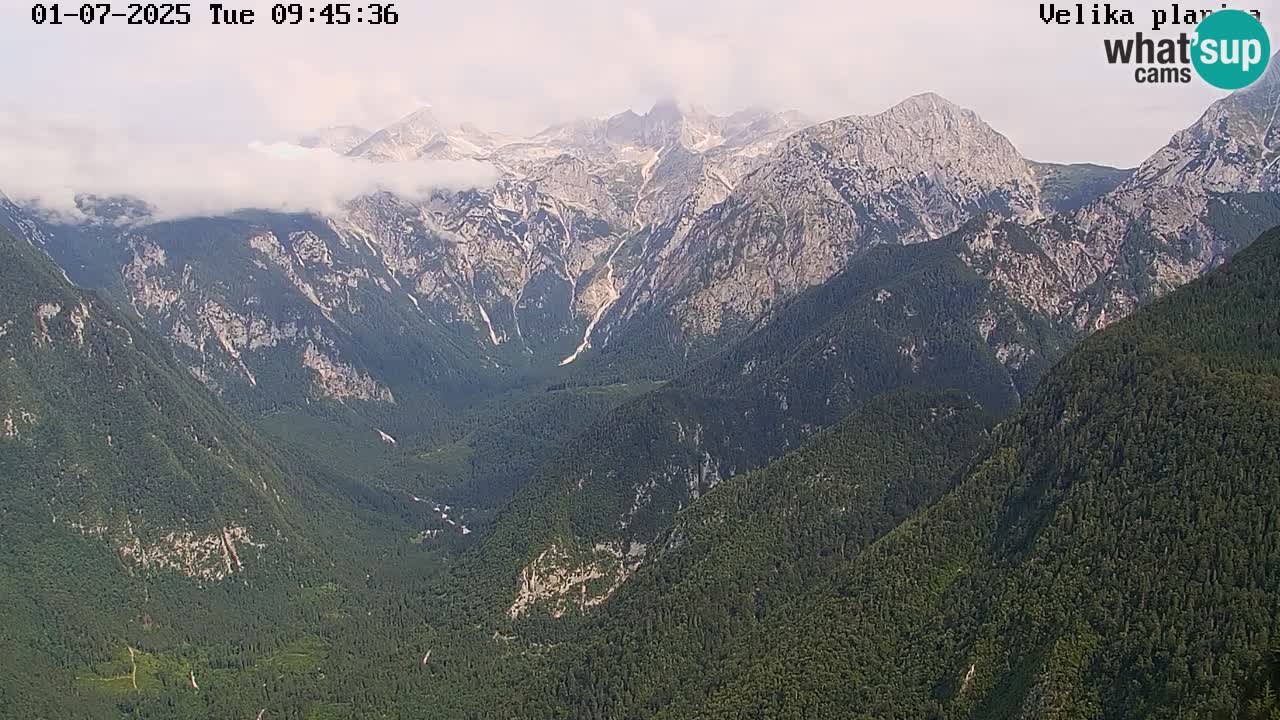 Dolina Kamniške Bistrice | Spletna kamera Velika Planina