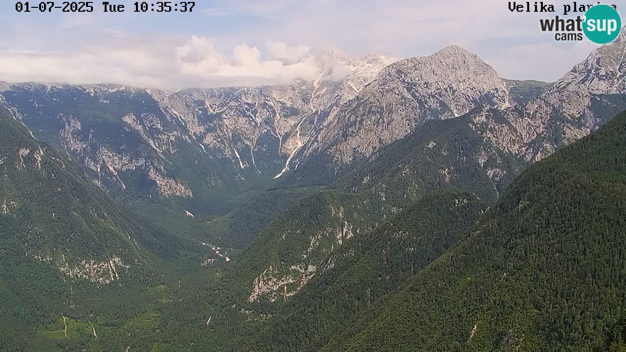 Valley Kamniške Bistrice | Webcam live Velika Planina