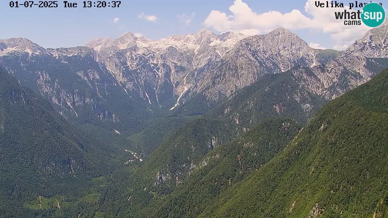 Vallée Kamniška Bistrica | webcam Velika Planina