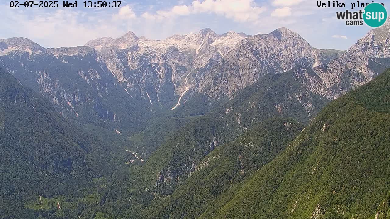 Dolina Kamniške Bistrice | Velika Planina web kamera