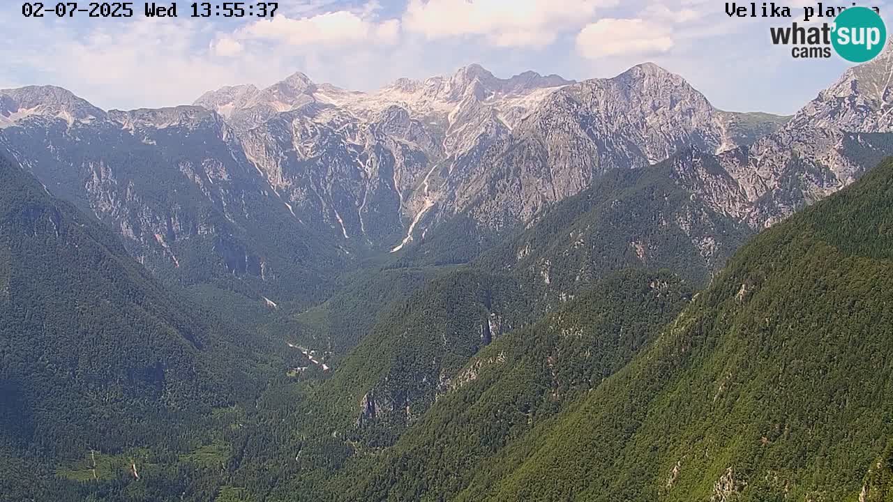 Dolina Kamniške Bistrice | Spletna kamera Velika Planina