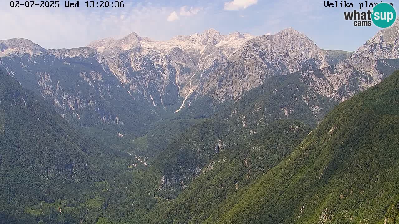 Valle Kamniška Bistrica | webcam Velika Planina