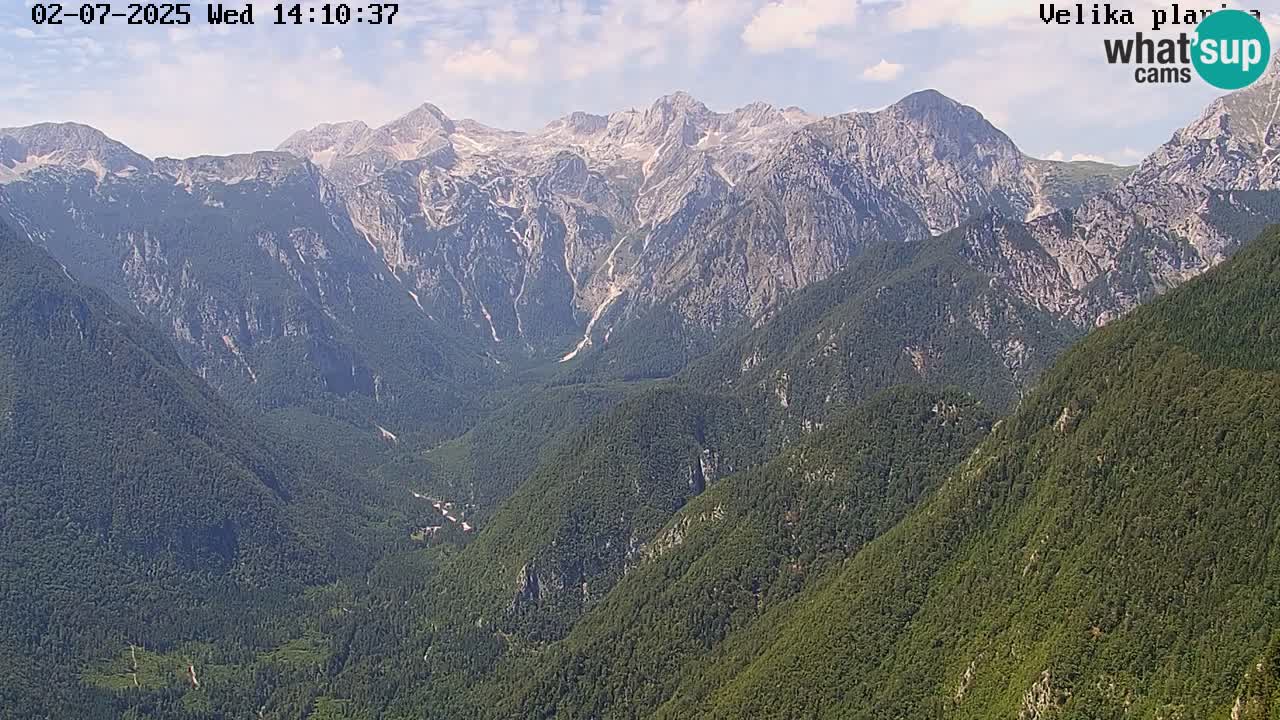 Dolina Kamniške Bistrice | Velika Planina web kamera