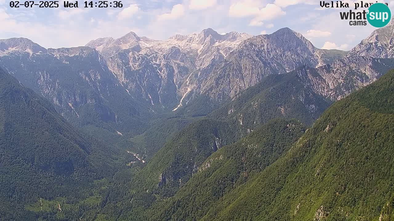 Vallée Kamniška Bistrica | webcam Velika Planina