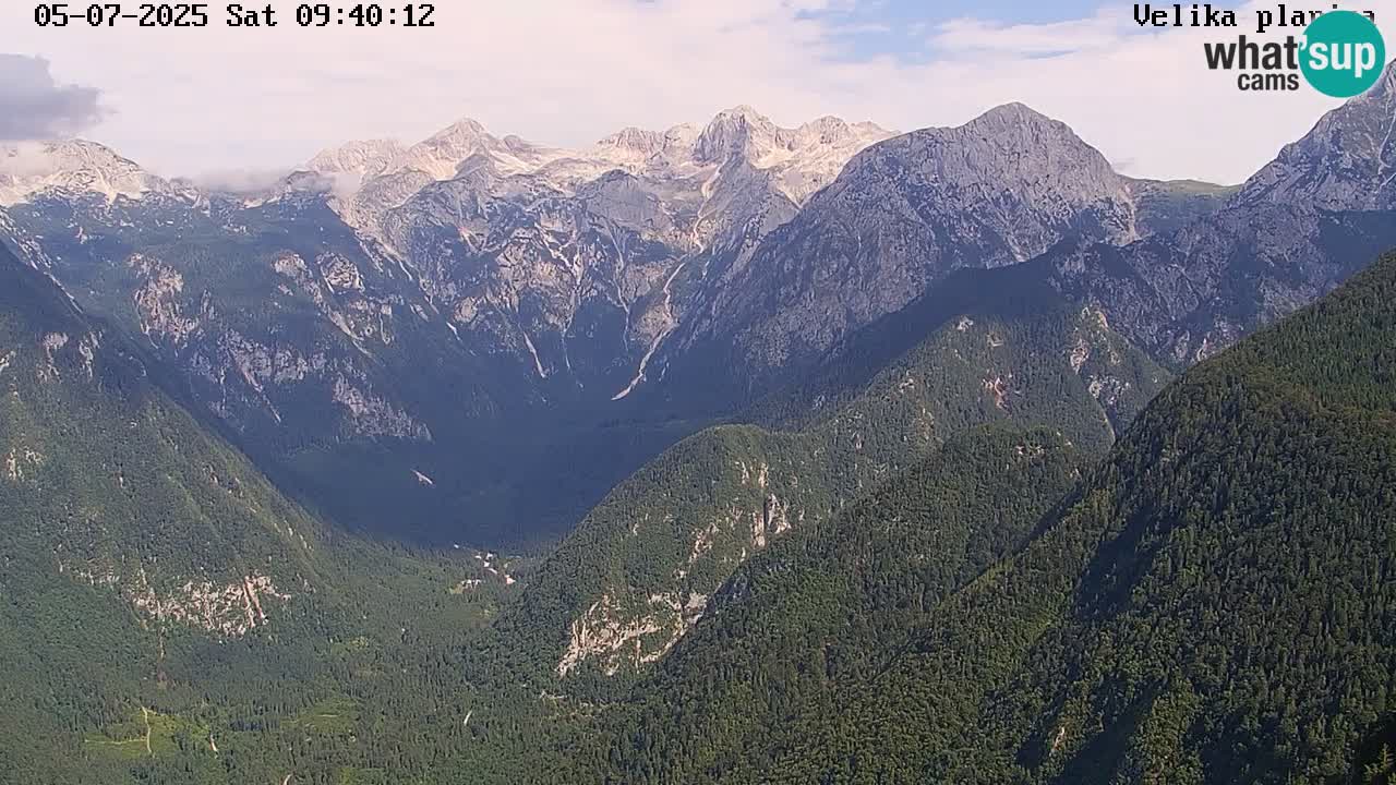 Dolina Kamniške Bistrice | Spletna kamera Velika Planina