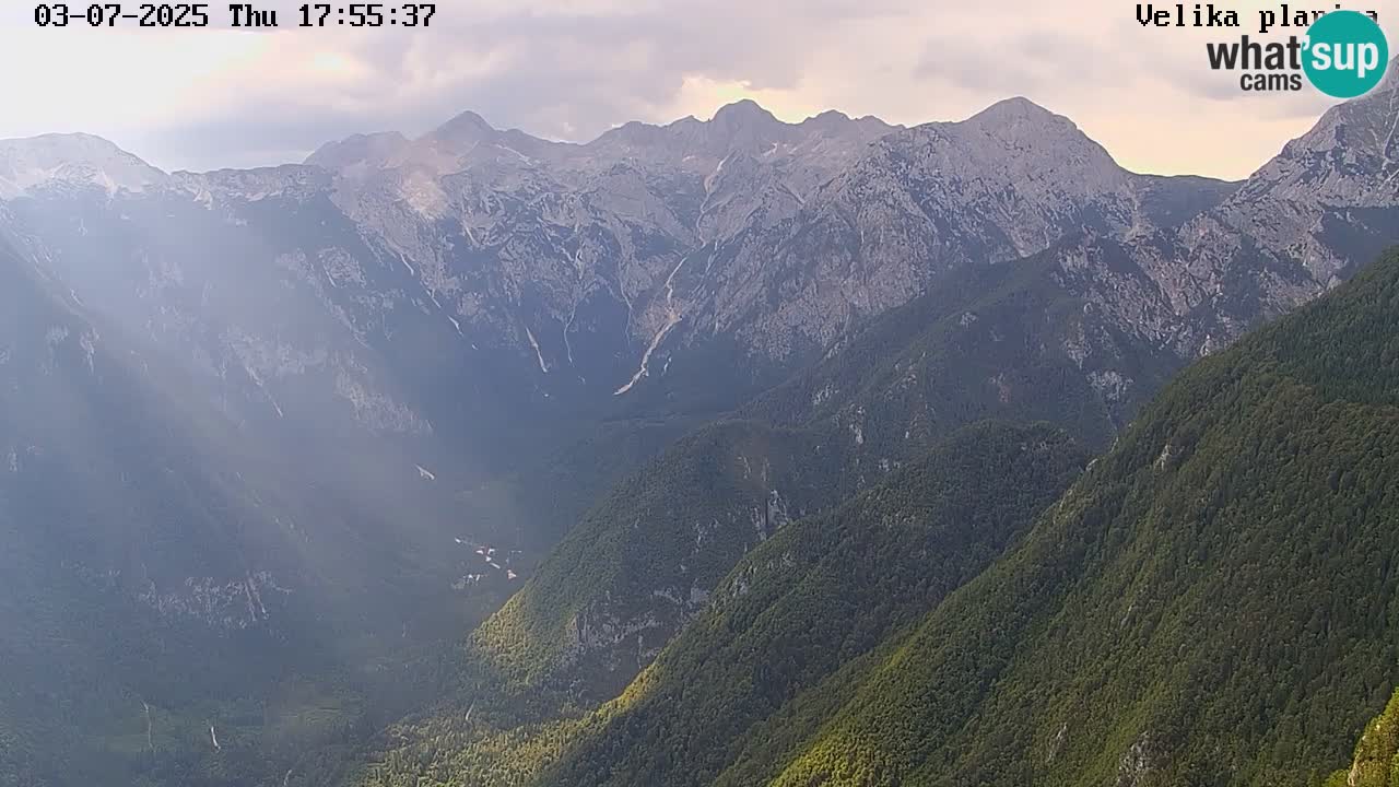 Valle Kamniška Bistrica | webcam Velika Planina