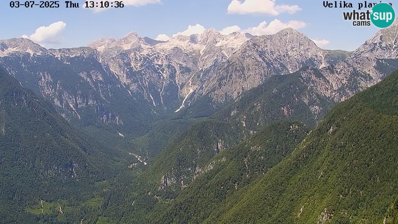 Dolina Kamniške Bistrice | Velika Planina web kamera