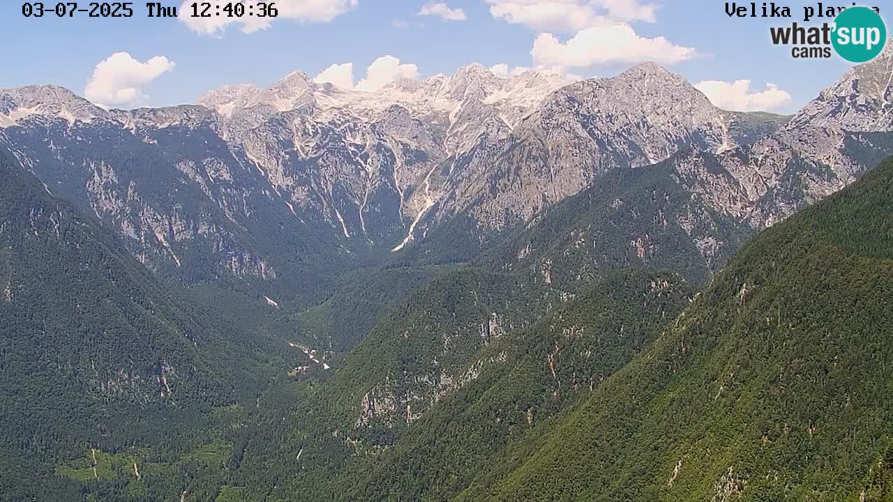Valle Kamniška Bistrica | webcam Velika Planina