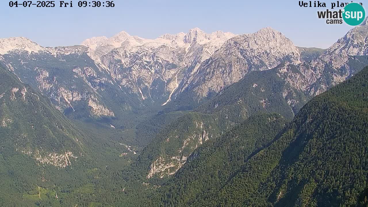 Valle Kamniška Bistrica | webcam Velika Planina