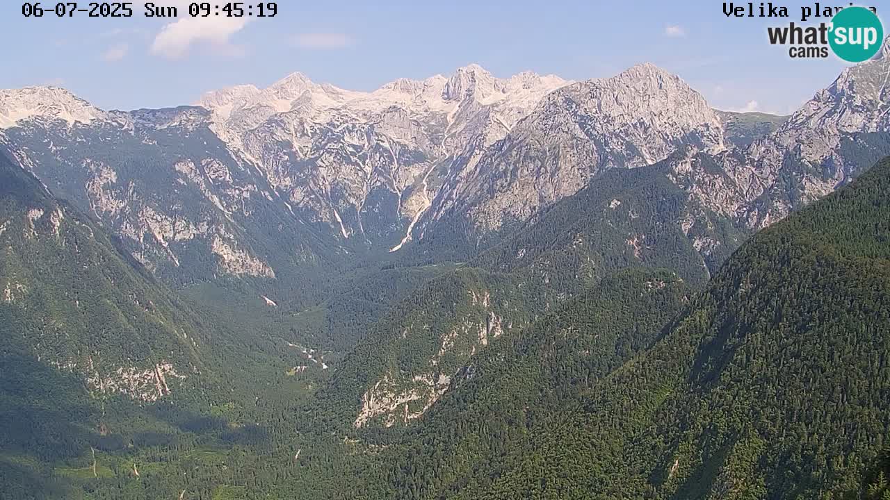 Dolina Kamniške Bistrice | Spletna kamera Velika Planina